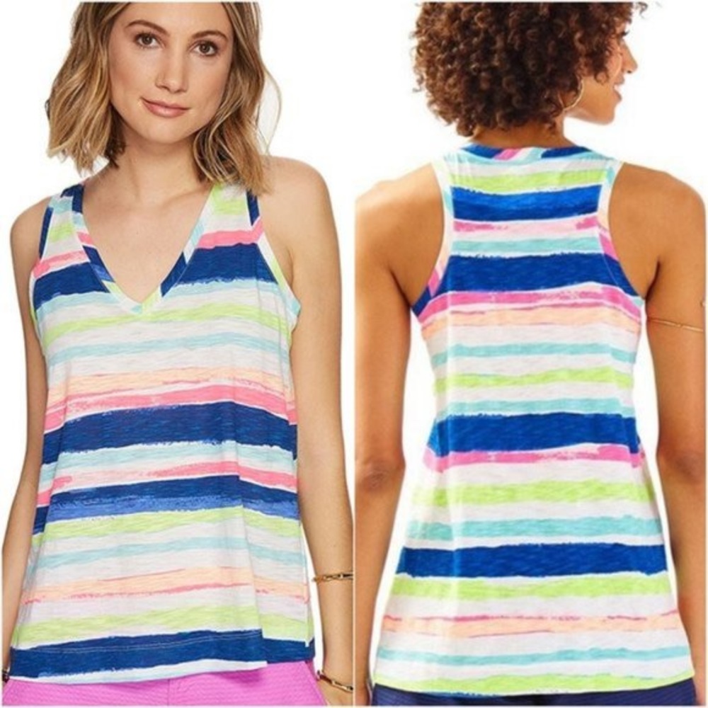 Lilly Pulitzer Jaylynne Tank Top Stripe Large